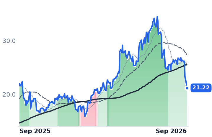 RSI 12-month price