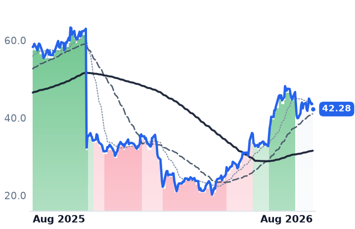 VRNS 12-month price